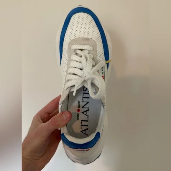 Casablanca Atlantis White Blue Sneakers - Picture 11 of 15